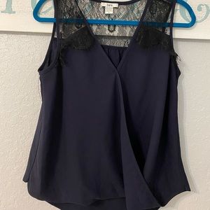 Bar III Blue with Lace Top